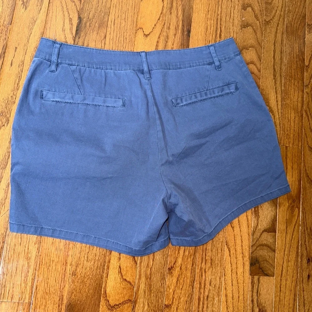 ASOS Slate Blue Button Front Shorts Size 32